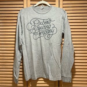 Oxbow Brewing Company Gray Long Sleeve Tee